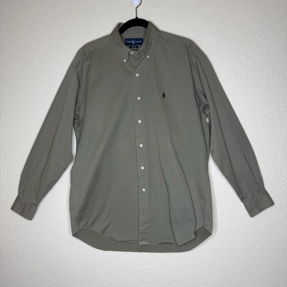 Polo by Ralph Lauren Men's Green Casual Button Down Shirt